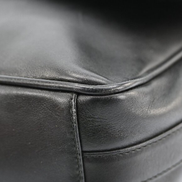 Gucci black leather 1955 Horse-bit cross body with a chrome accent - Picture 5 of 16